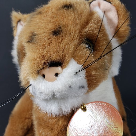 Vintage Toys R Us Tiger Cub Plush Soft Classics 1995 7 in Long w/ Neck Tush Tags - Picture 2 of 8